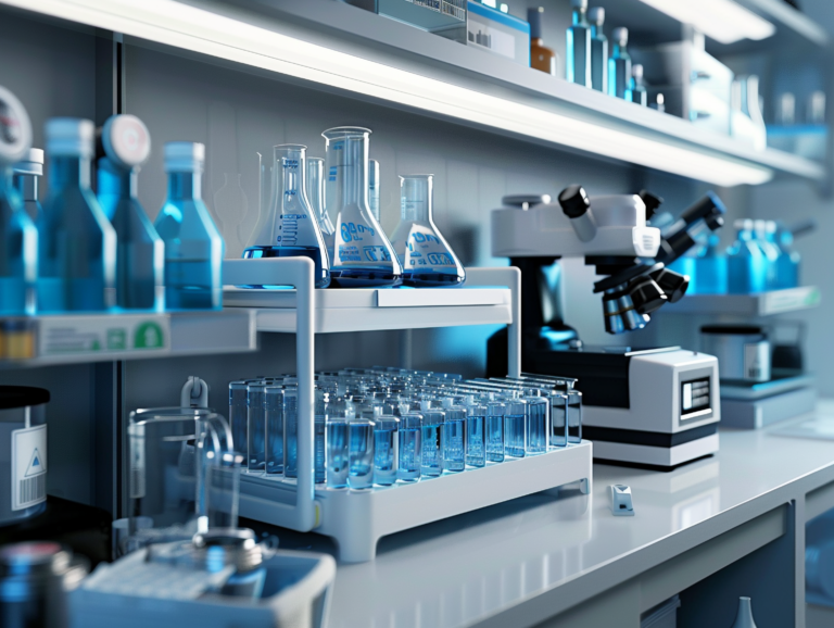 laboratory 3d glassware