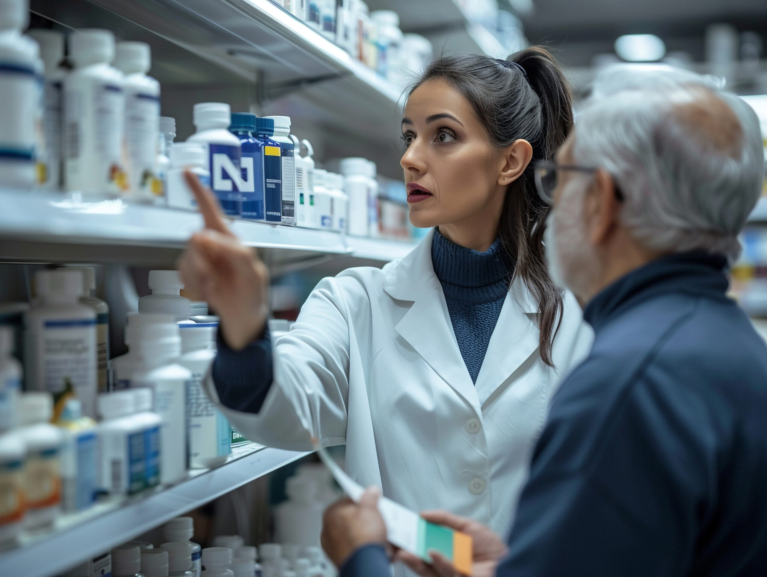 portrait woman working pharmaceutical industry (1)